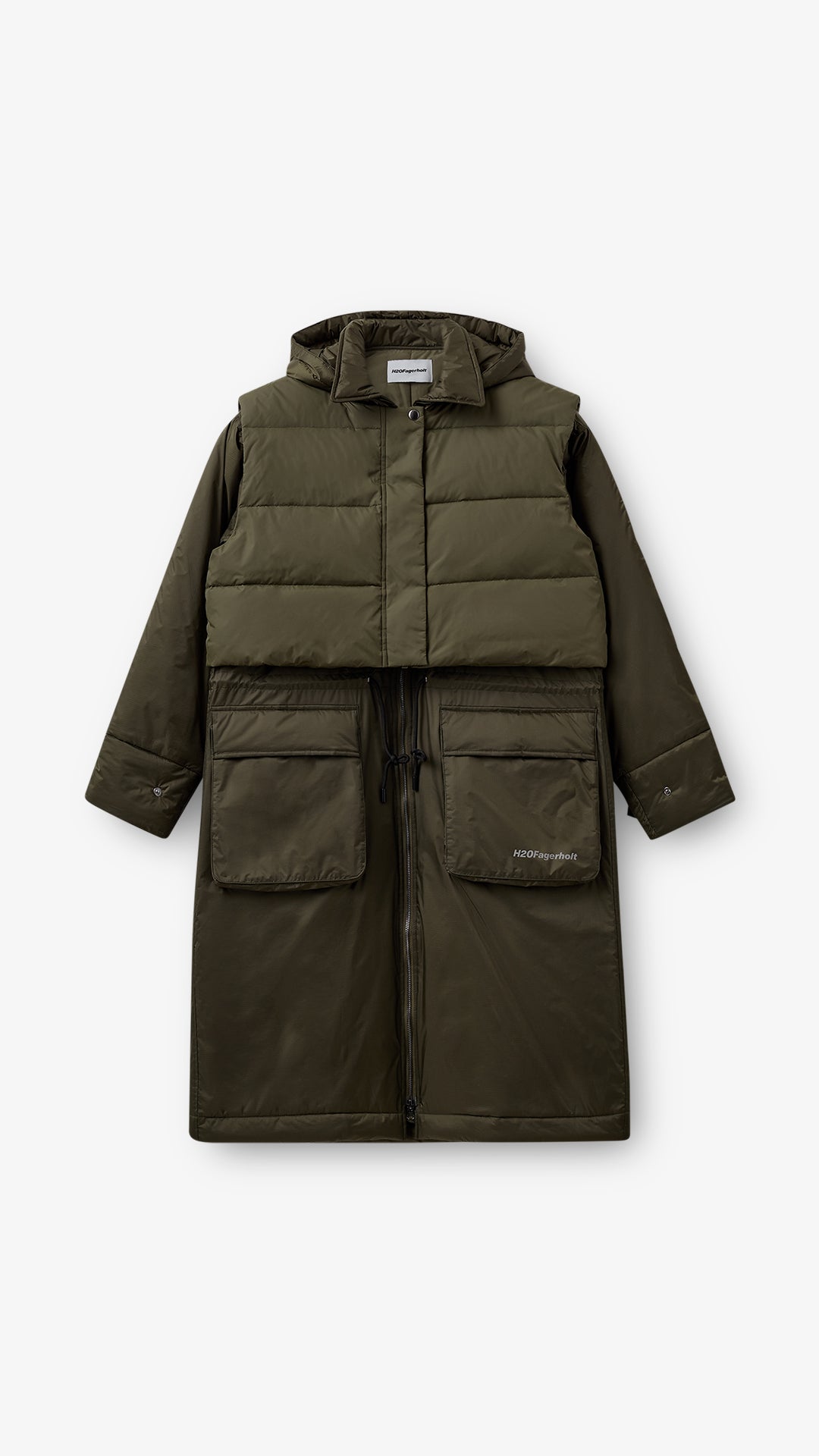 Warm Rain Coat - Forest Green