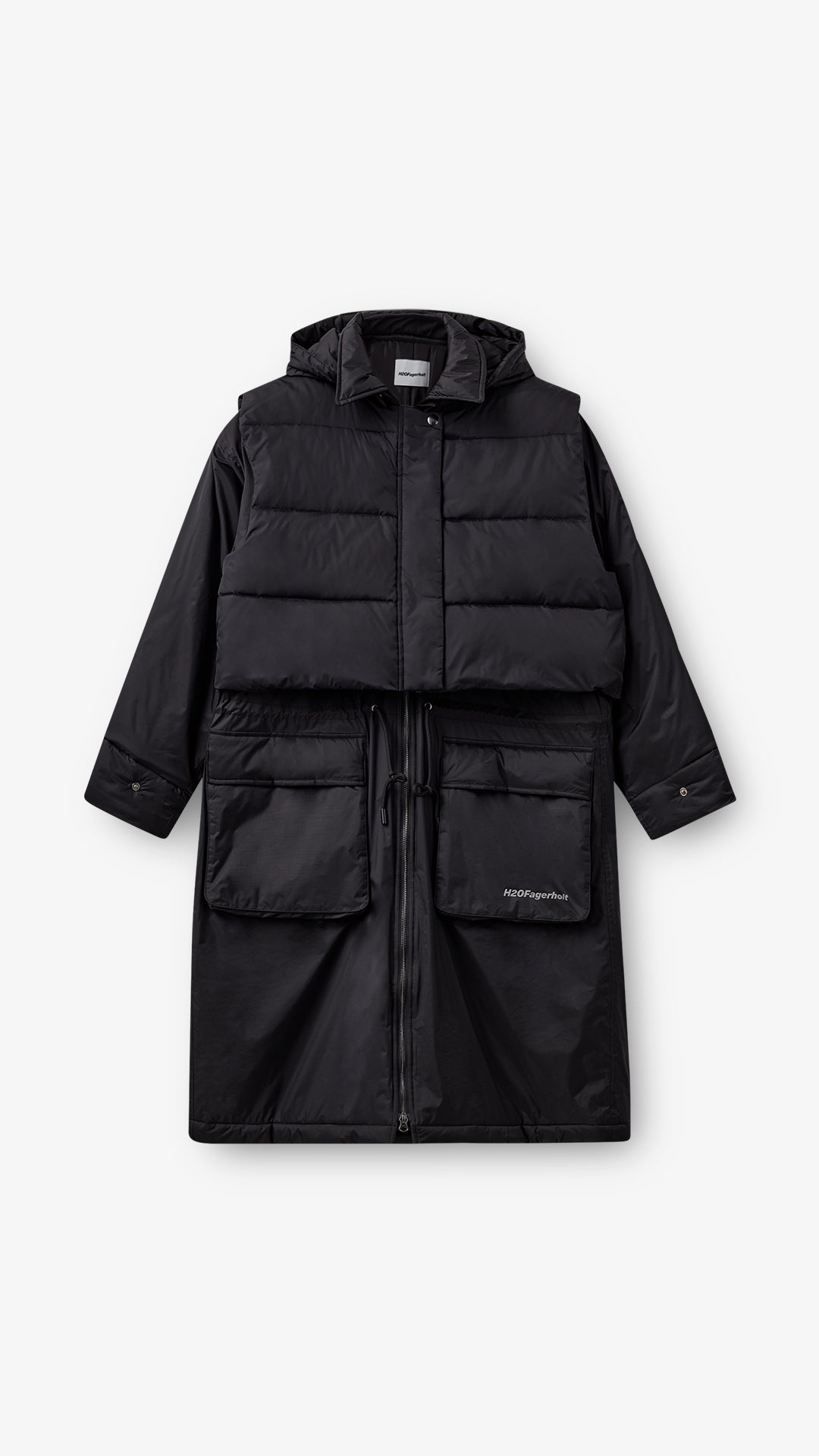 Warm Rain Coat - Black